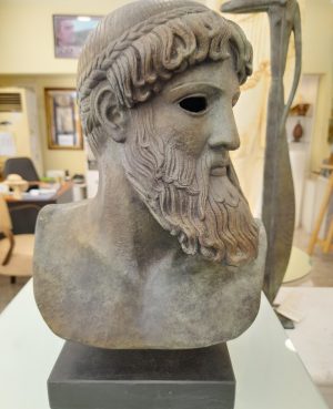 Bronze head of Zeus (or Poseidon)